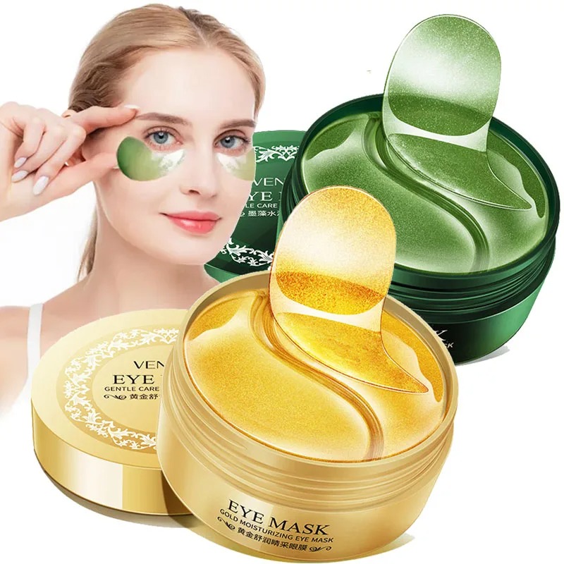 Sheet Mask Collagen - 60 Stück/Box Seetang Gold Kollagen Augenmaske