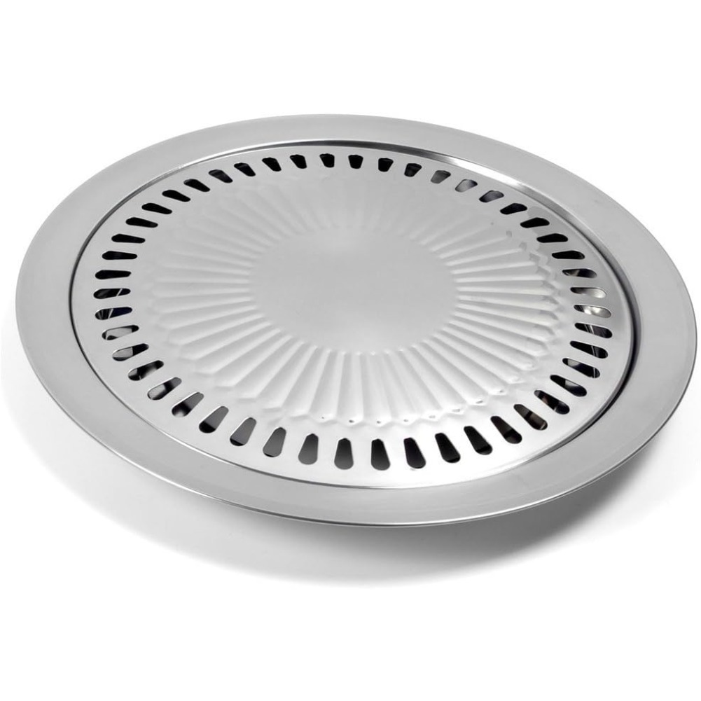 Korean Bbq Grill - Koreanisches BBQ-Grillpfannen-Set mit antihaftbeschichtetem Grillkorb, rauchfreier