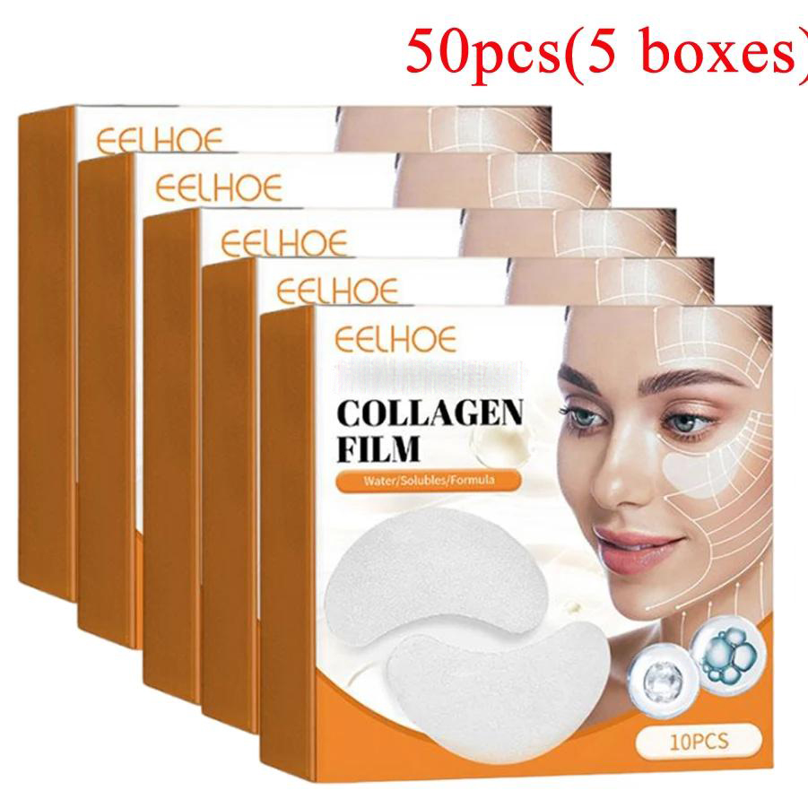 Sheet Mask Collagen - 5 BOXEN Kollagenlösliche Pflaster Film Anti-Falten